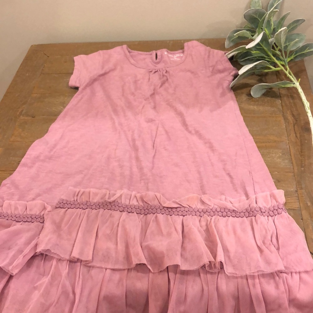 Purple ruffle dress